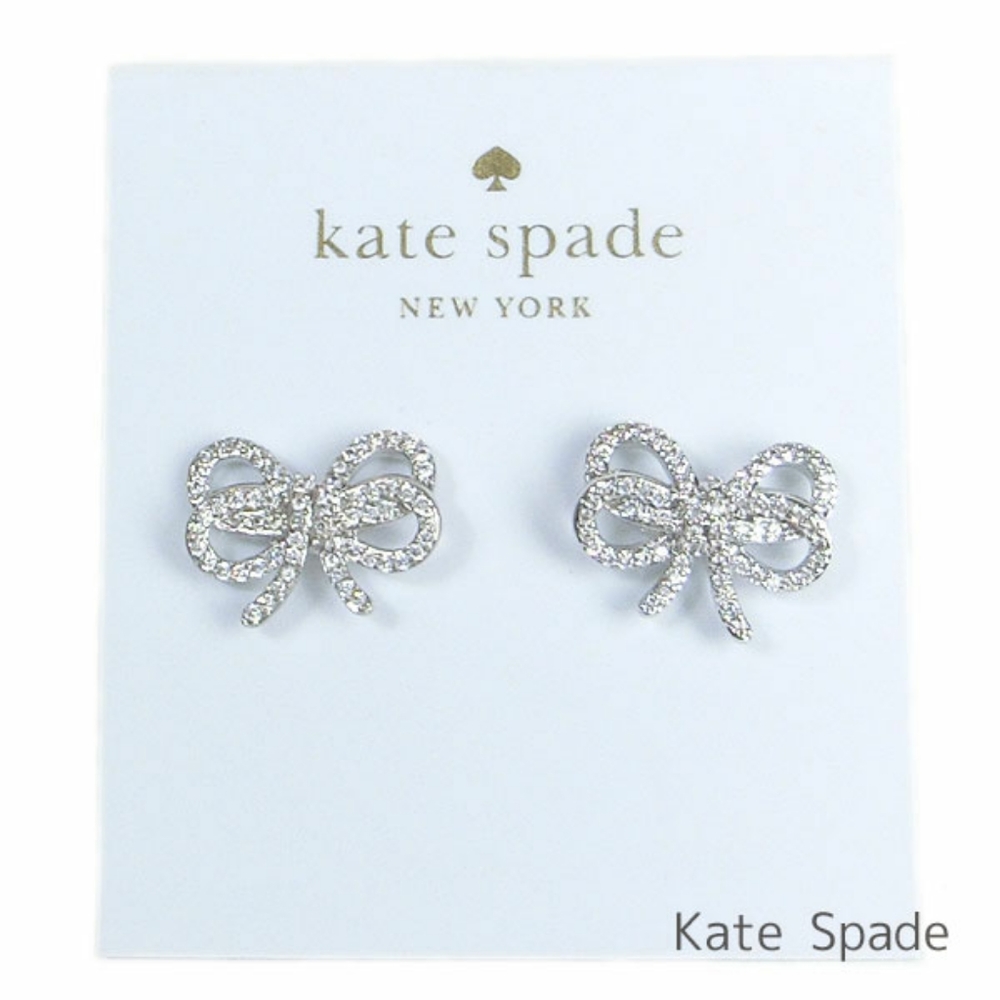 Kate Spade bow pave earrings💜💜💜💜